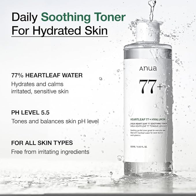 Anua Heartleaf 77% Soothing Toner | أنيوا هارتليف 77% تونر مهدئ (Copy)